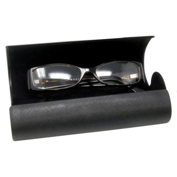 Prada Signature Havana Eyeglasses With Chrome Hardware Prescription Glasses - Picture 1 of 6